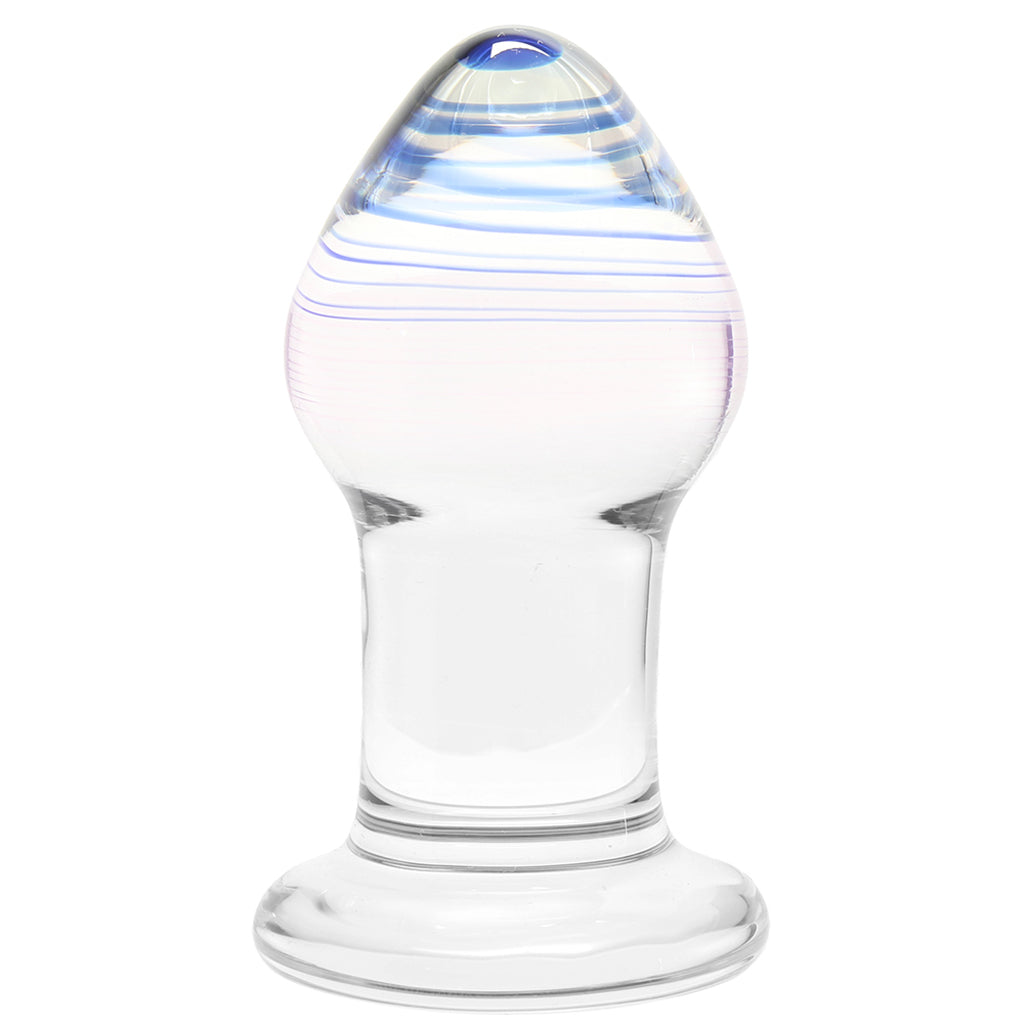 gläs Amethyst Rain Glass Butt Plug - Tophatter's Adult Products Anal Sex Toys > Butt Plugs - Tophatter Daily Deals