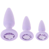 First Time Crystal Booty Anal Plug Set in Purple Anal Sex Toys > Butt Plugs - Tophatter Daily Deals