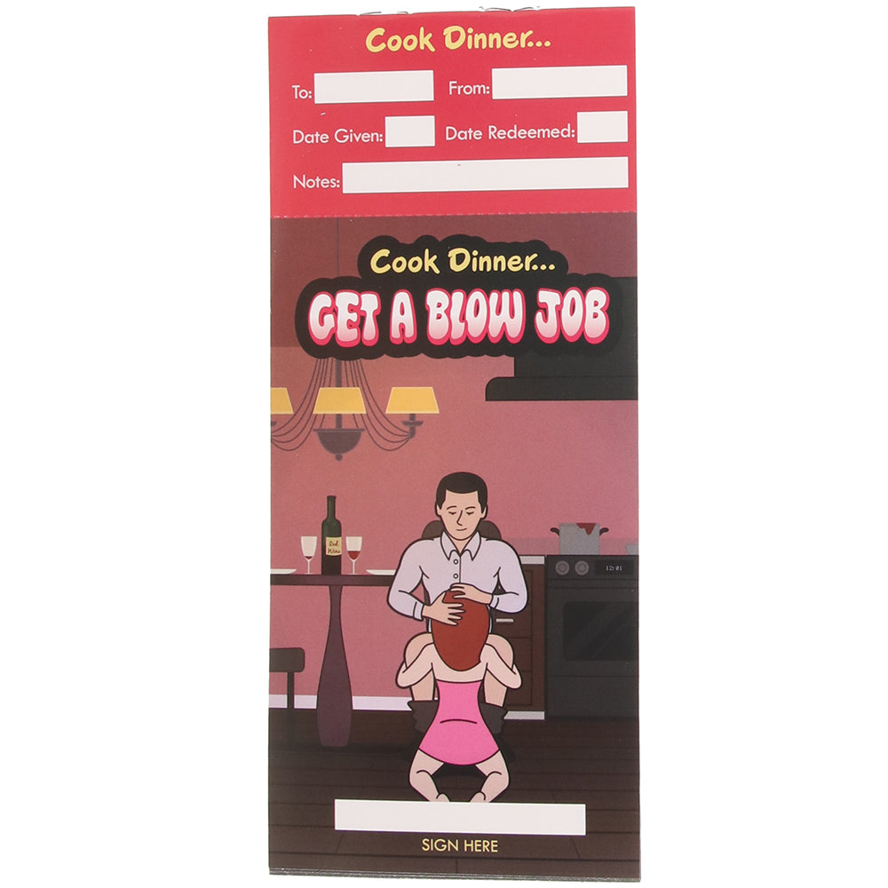 Blow Job Rewards Voucher Booklet Novelties 'n Parties - Tophatter Daily Deals