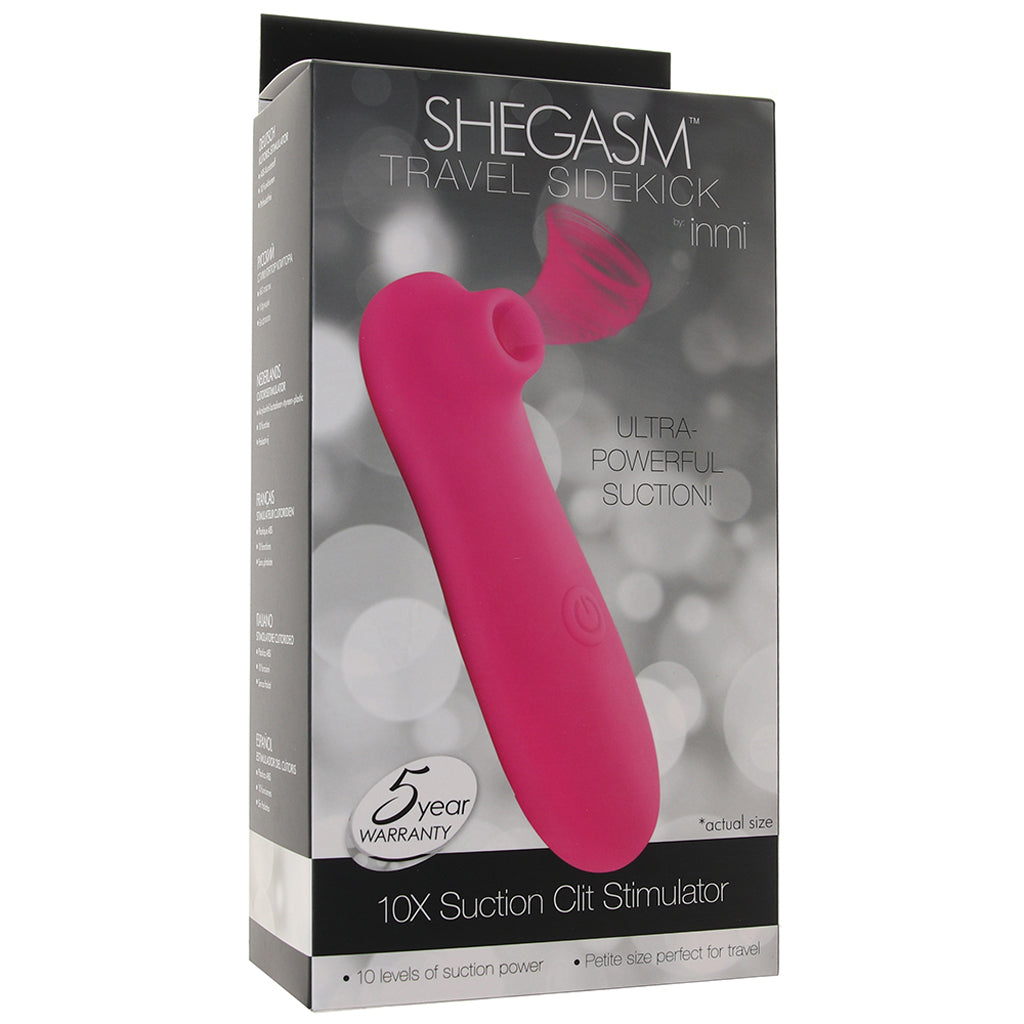 Shegasm Travel Sidekick 10X Suction Clit Stimulator Vibrators > Clitoral Stimulators - Tophatter Daily Deals