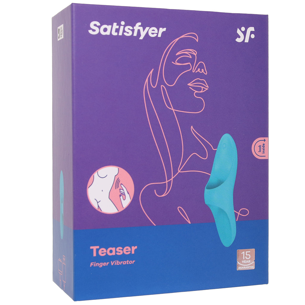 Satisfyer Teaser Finger Vibe in Light Blue Vibrators > Finger Vibrators - Tophatter Daily Deals