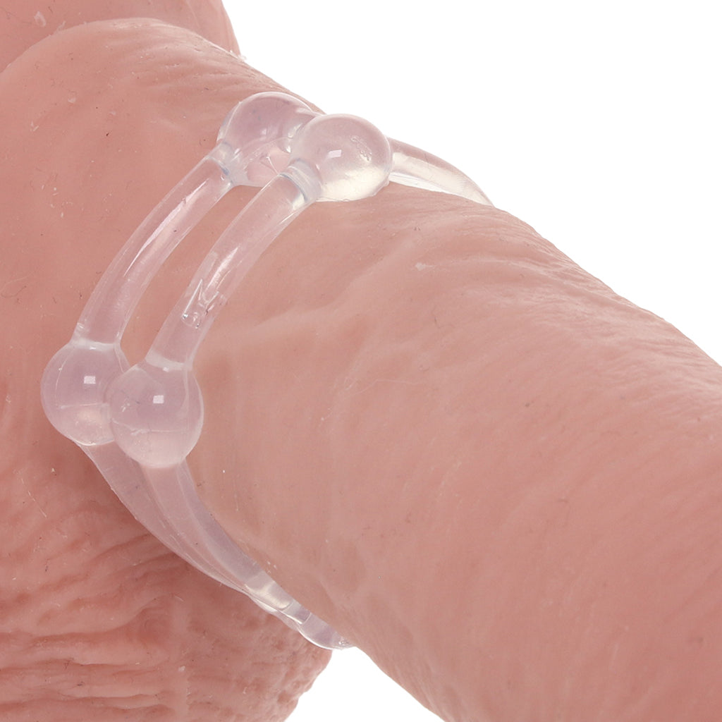 Alpha Liquid Silicone Double Stacker Rings - Tophatter's Adult Sex Toys Online Cock Rings - Tophatter Daily Deals