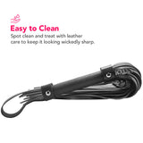 Leather Flogger in Black Bondage and Fetish > Whips and Crops - Tophatter Daily Deals