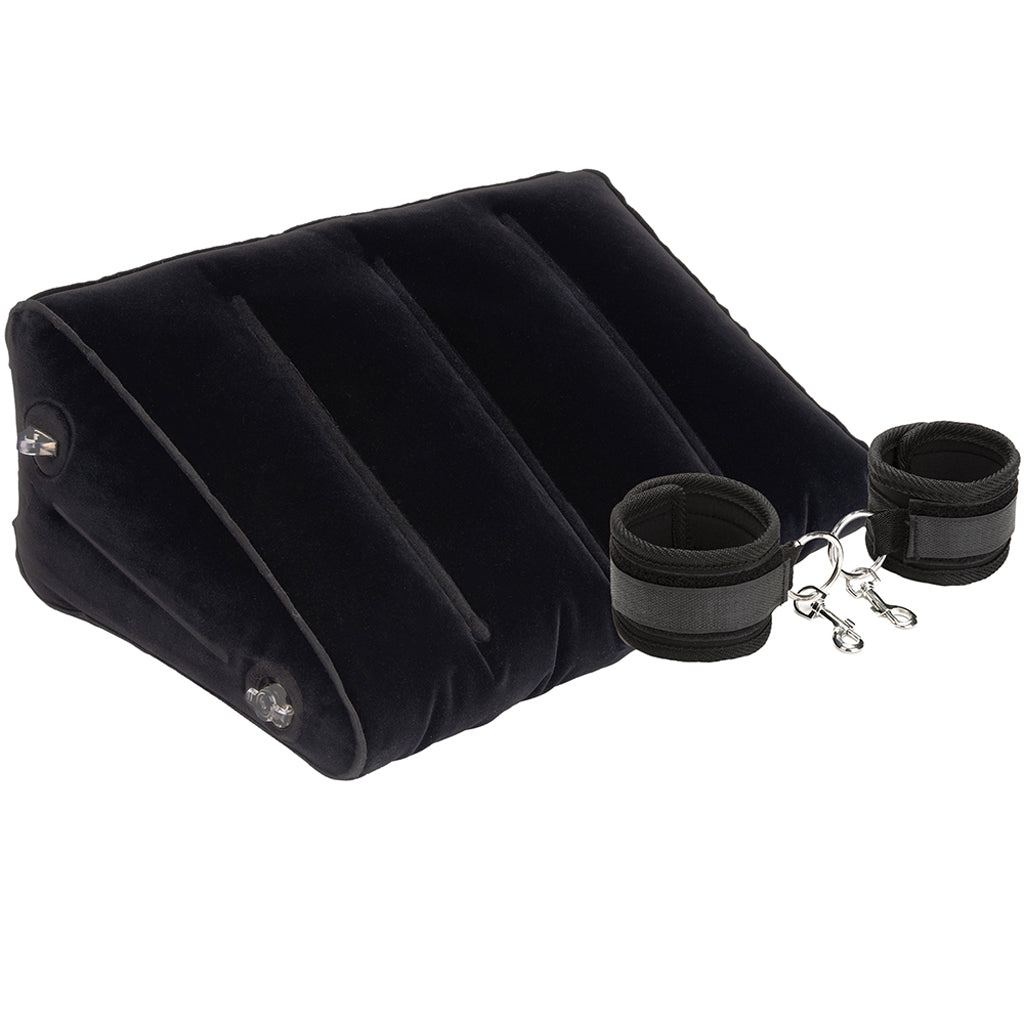 LuxFetish Inflatable Position Wedge with Cuffs - Tophatter's Adult Sex Toys Online Bondage and Fetish > Tools & Accessories - Tophatter Daily Deals
