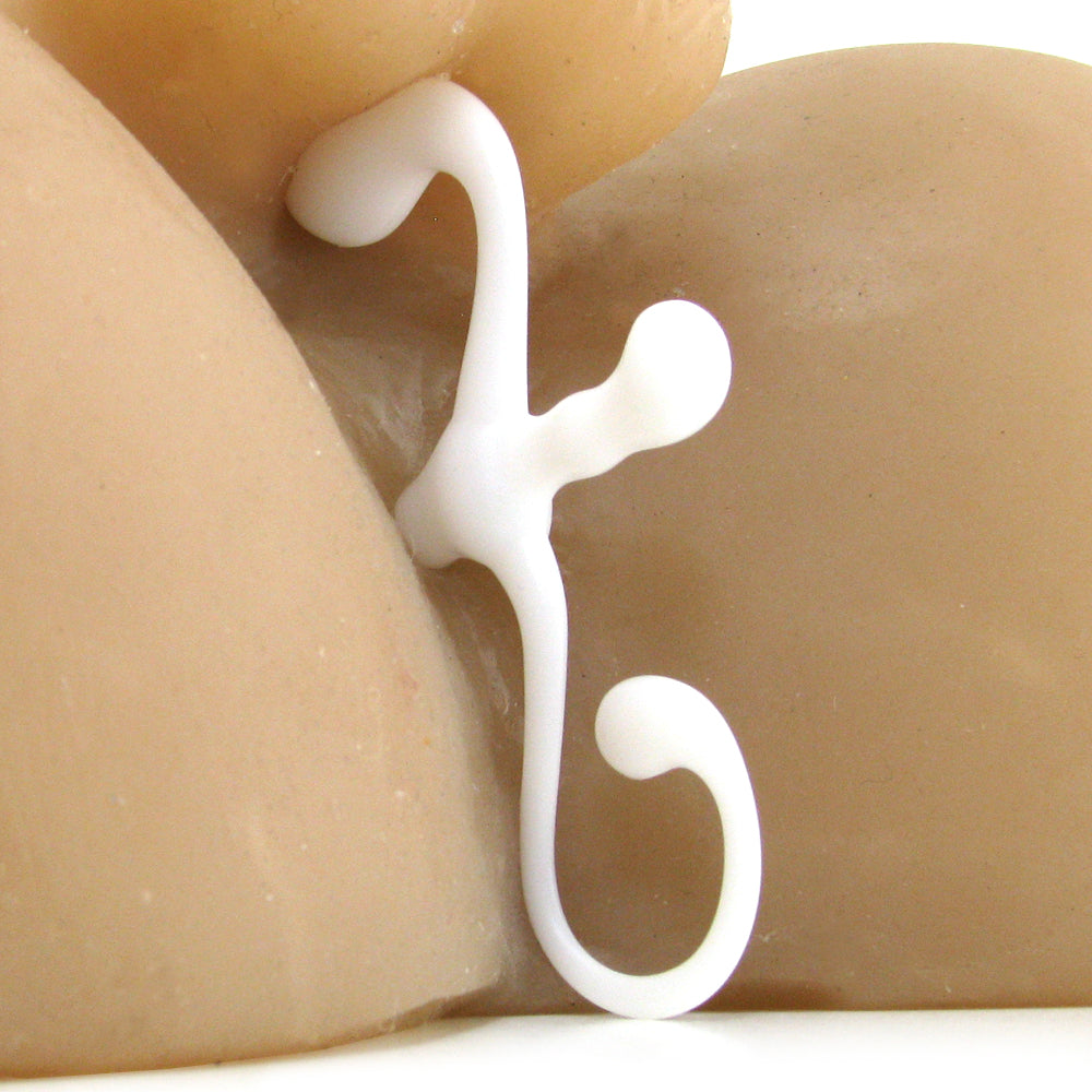 Blue Line 5 Inch Male P-Spot Massager in White Anal Sex Toys > Prostate Massagers - Tophatter Daily Deals