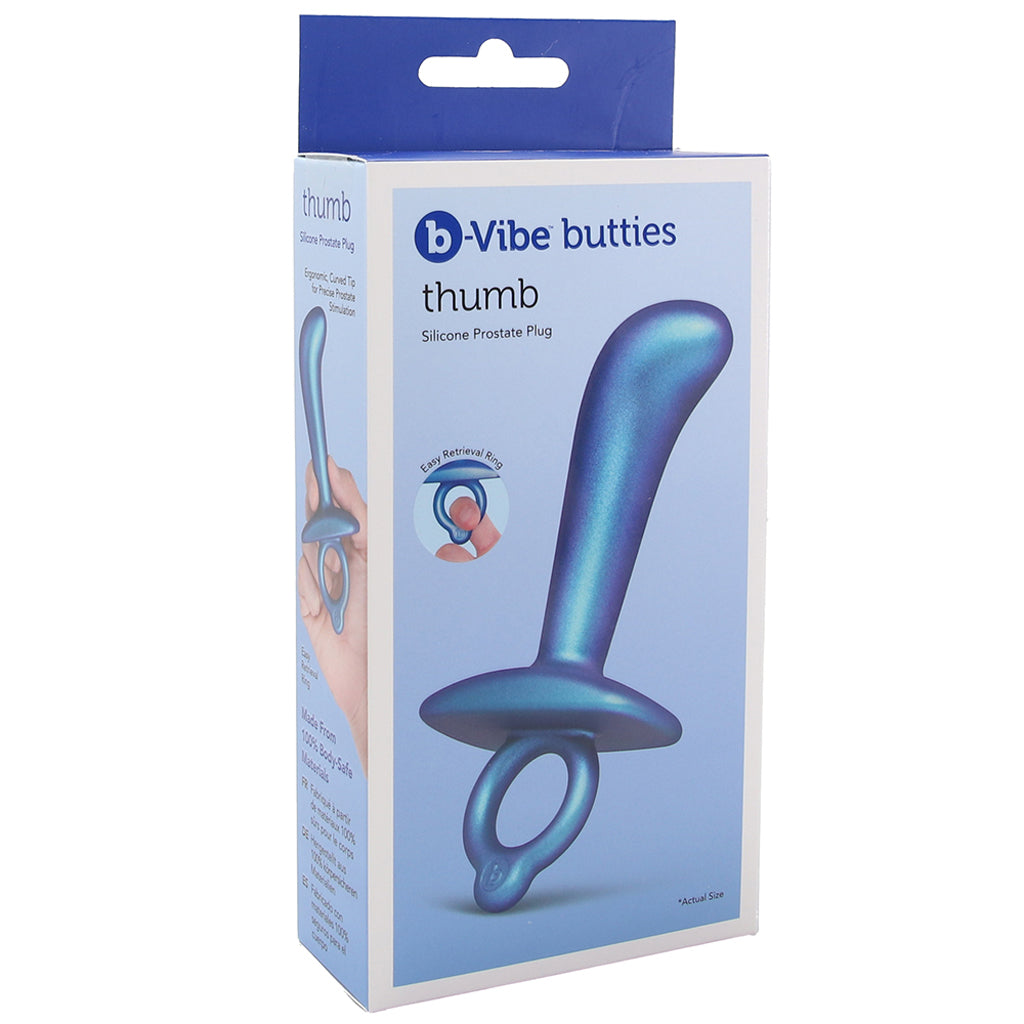 b-Vibe Butties Thumb Silicone Prostate Plug Anal Sex Toys > Butt Plugs - Tophatter Daily Deals