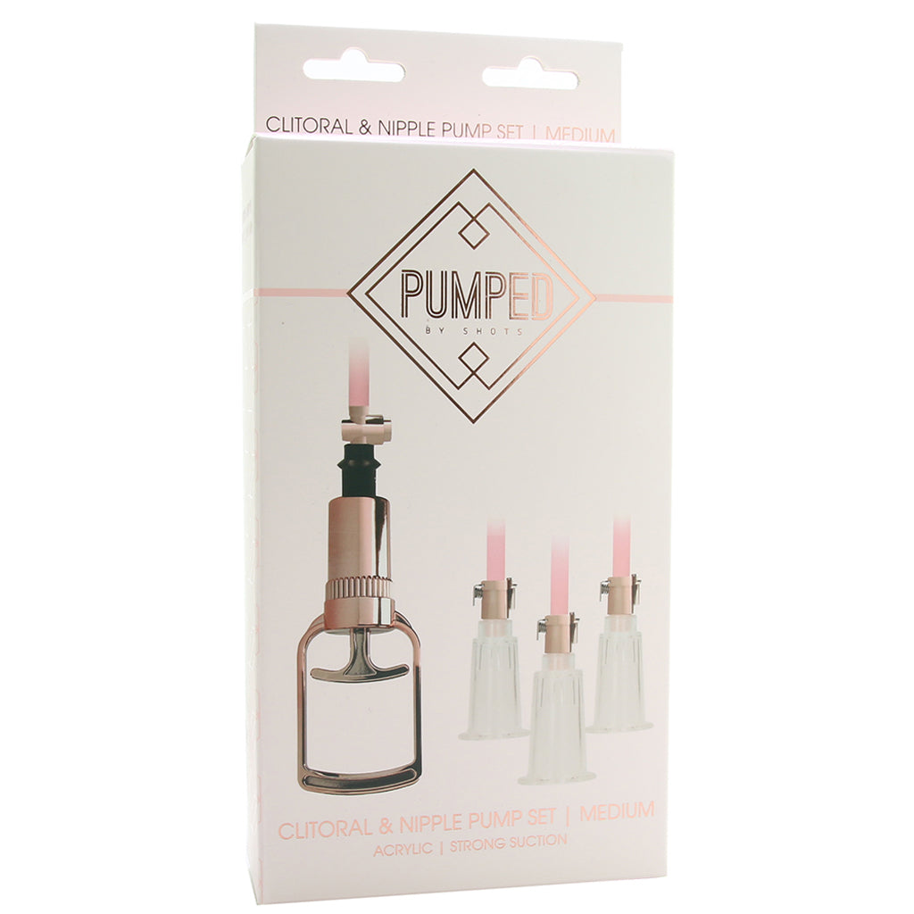 Pumped Rose Gold Clitoral & Nipple Pump Set in Medium Bondage and Fetish > Nipple Stimulators & Clamps - Tophatter Daily Deals