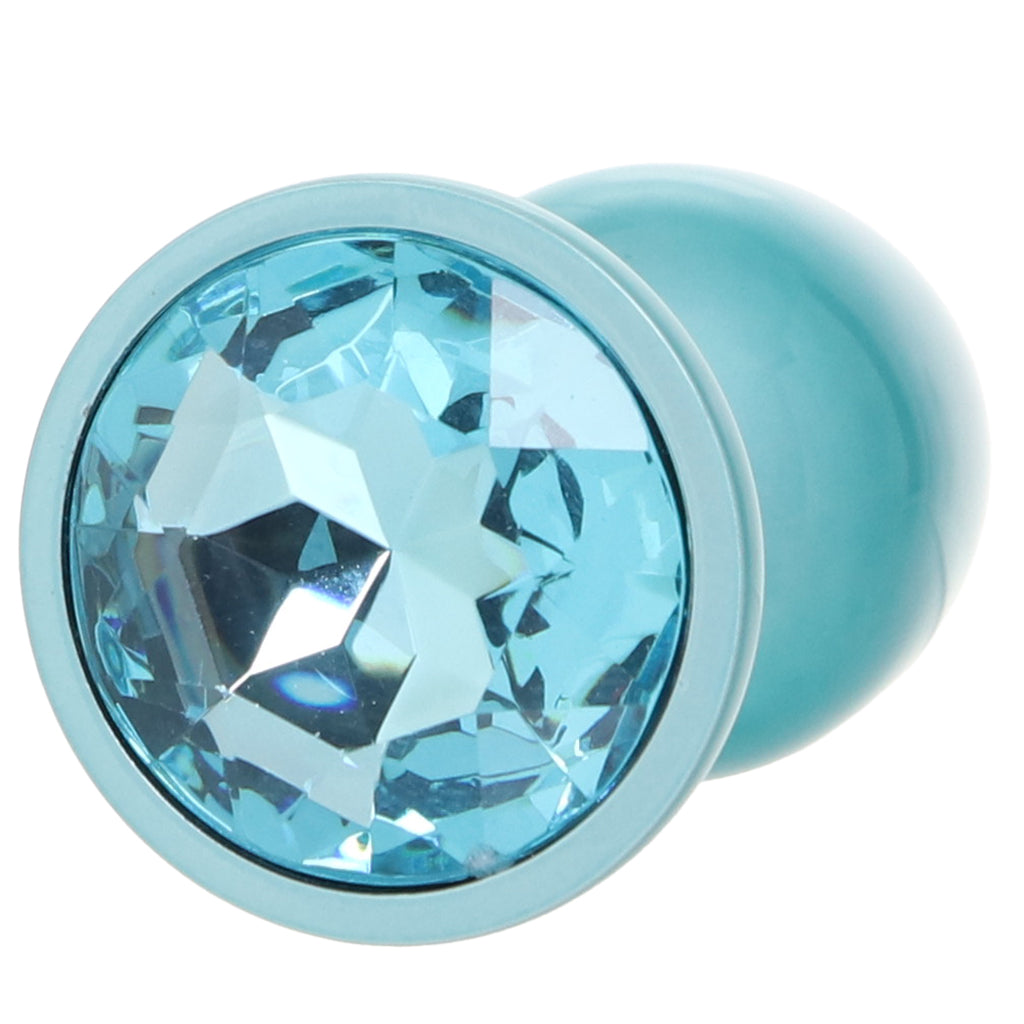Rear Assets Small Metal Butt Plug in Teal - Tophatter's Adult Sex Toys Online Anal Sex Toys > Butt Plugs - Tophatter Daily Deals