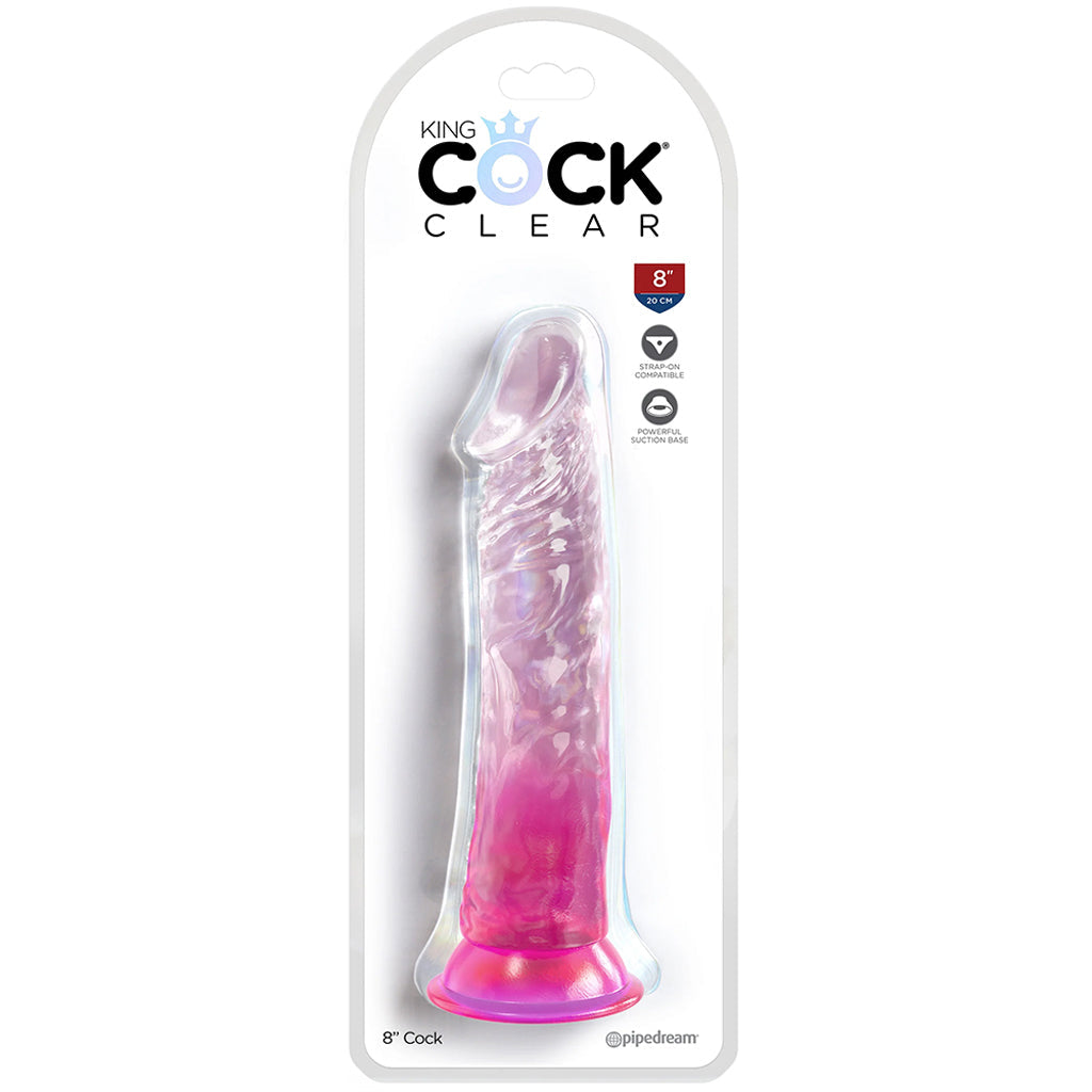 King Cock 8 Inch Dildo in Pink Dildo Sex Toys > Realistic Dildos - Tophatter Daily Deals
