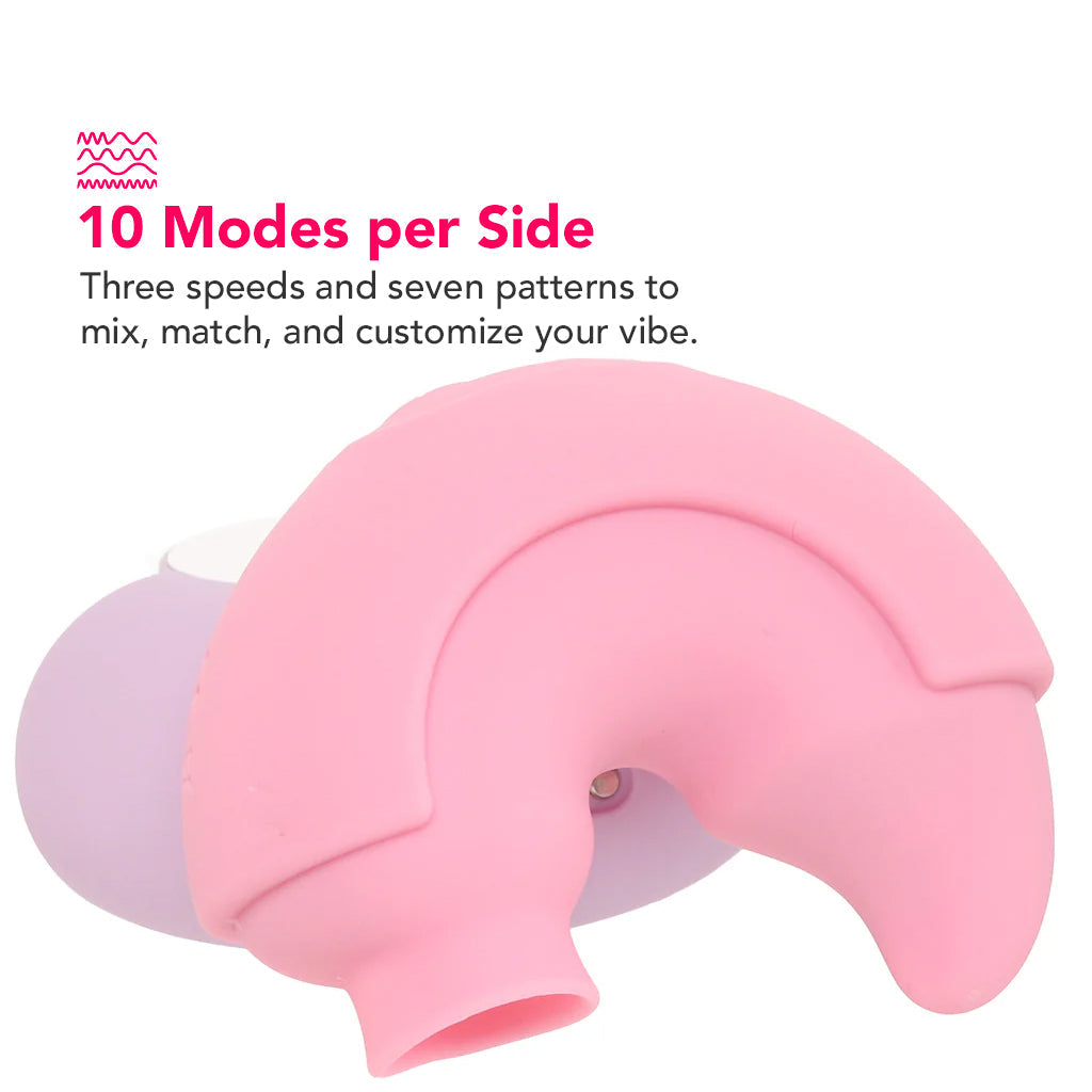 Play with Me Pout & Play Compact Dual Vibe Vibrators > Clitoral Stimulators - Tophatter Daily Deals