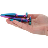 Rear Assets 2 Piece Butt Plug Kit in Multicolour Anal Sex Toys > Butt Plugs - Tophatter Daily Deals