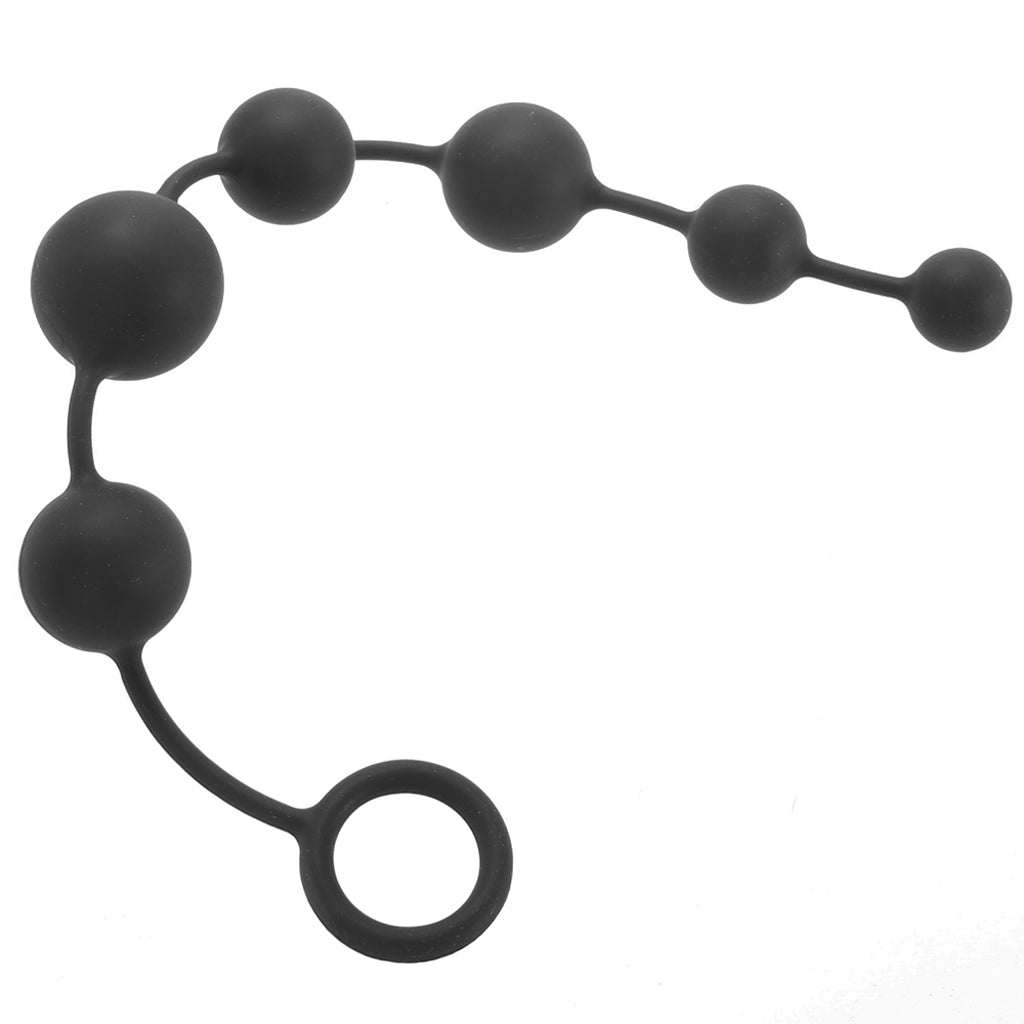 Anal Adventures Platinum Large Silicone Anal Beads - Tophatter's Adult Products Anal Sex Toys > Anal Beads - Tophatter Daily Deals