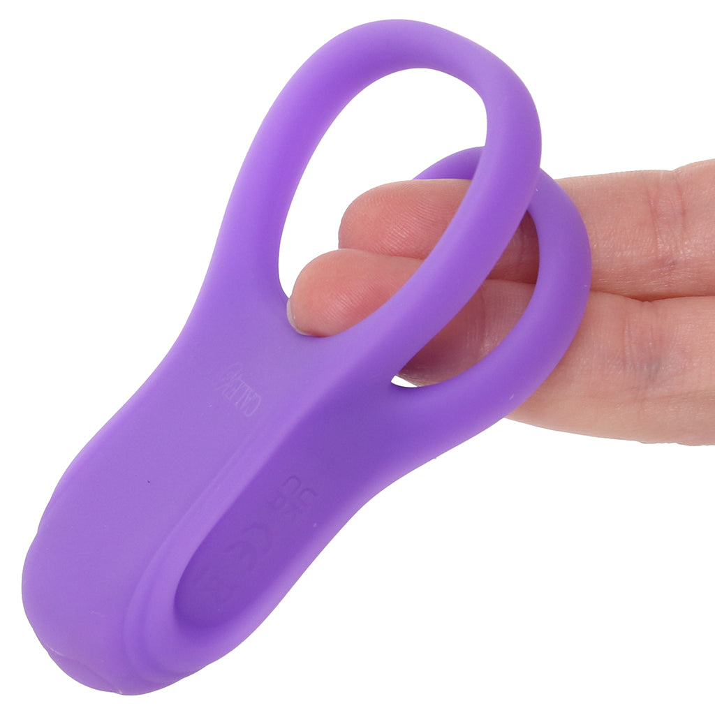 Basic Essentials Dual Support Vibrating Cock Ring - Tophatter's Adult Sex Toys Online Cock Rings - Tophatter Daily Deals