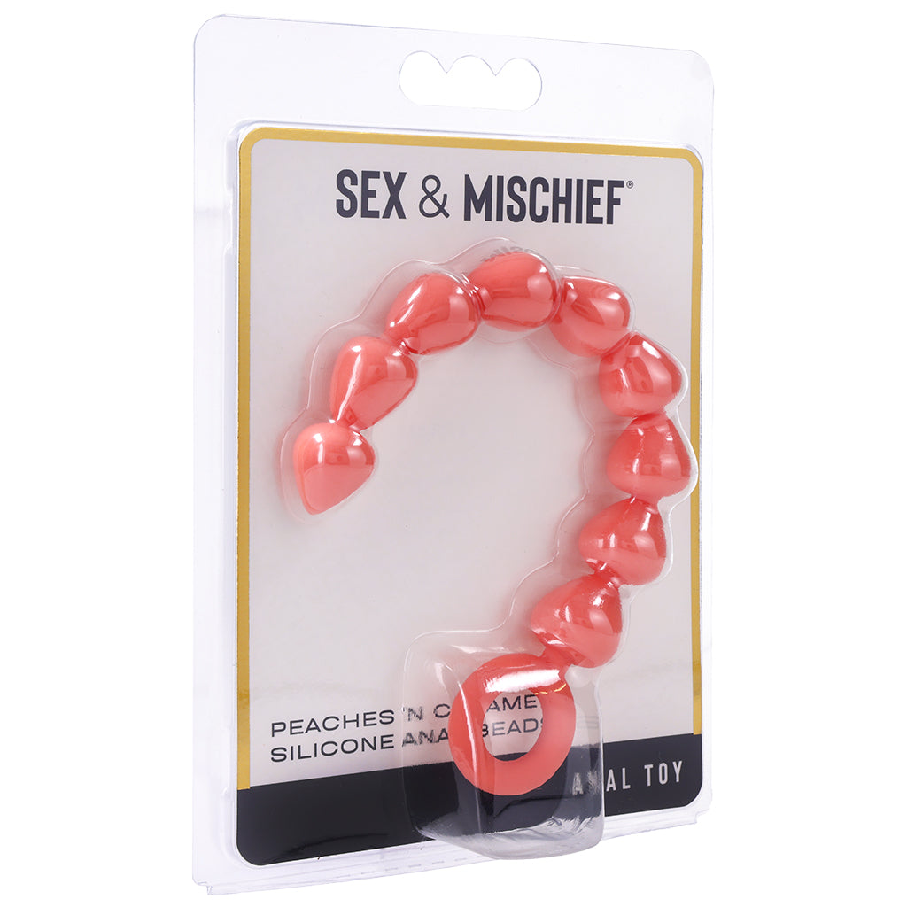 S&M Peaches 'n CreaMe Silicone Anal Beads - Tophatter's Adult Sex Toys Online Anal Sex Toys > Anal Beads - Tophatter Daily Deals