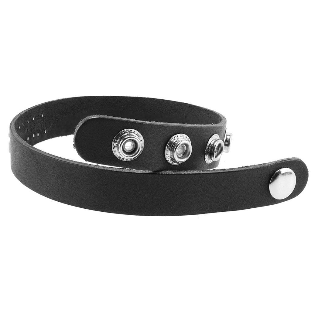 F**k Me Leather Word Band Collar Bondage and Fetish > Leashes and Collars - Tophatter Daily Deals