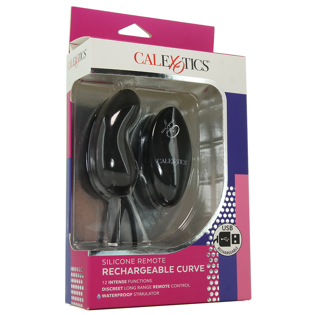 Silicone Remote Rechargeable Curve Vibe Vibrators > Bullet and Egg Vibrators - Tophatter Daily Deals