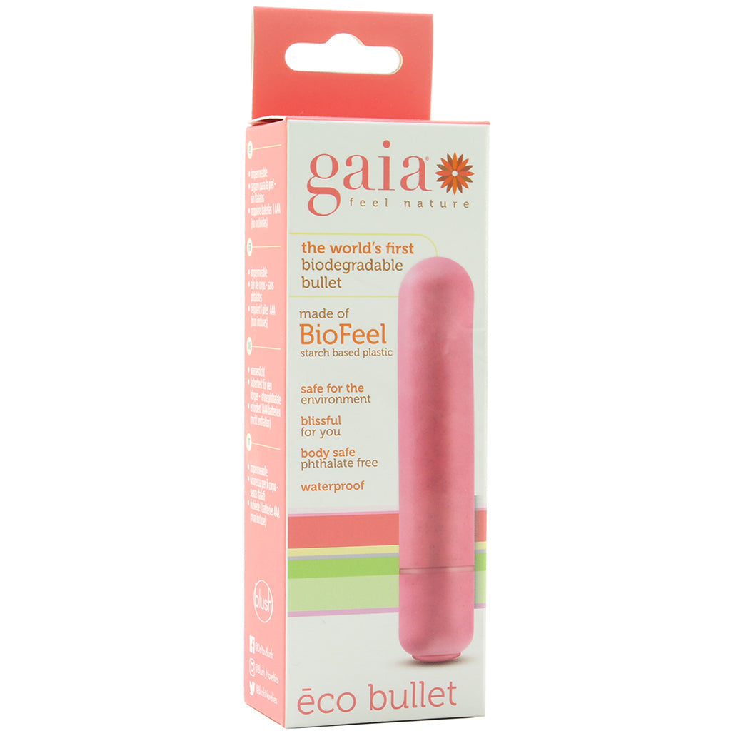 Gaia BioFeel Biodegradable Bullet Vibe in Coral Vibrators > Bullet and Egg Vibrators - Tophatter Daily Deals