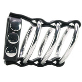 Blue Line Triple Metal C-Ring with Adjustable Ball Strap Bondage and Fetish > Cock and Ball Devices - Tophatter Daily Deals