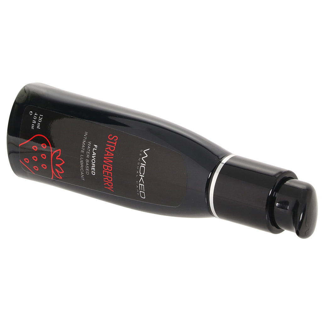 Aqua Flavored Lube 4oz/120ml in Strawberry - Tophatter's Adult Products Lubes and Lotions > Flavored Sex Lubes - Tophatter Daily Deals