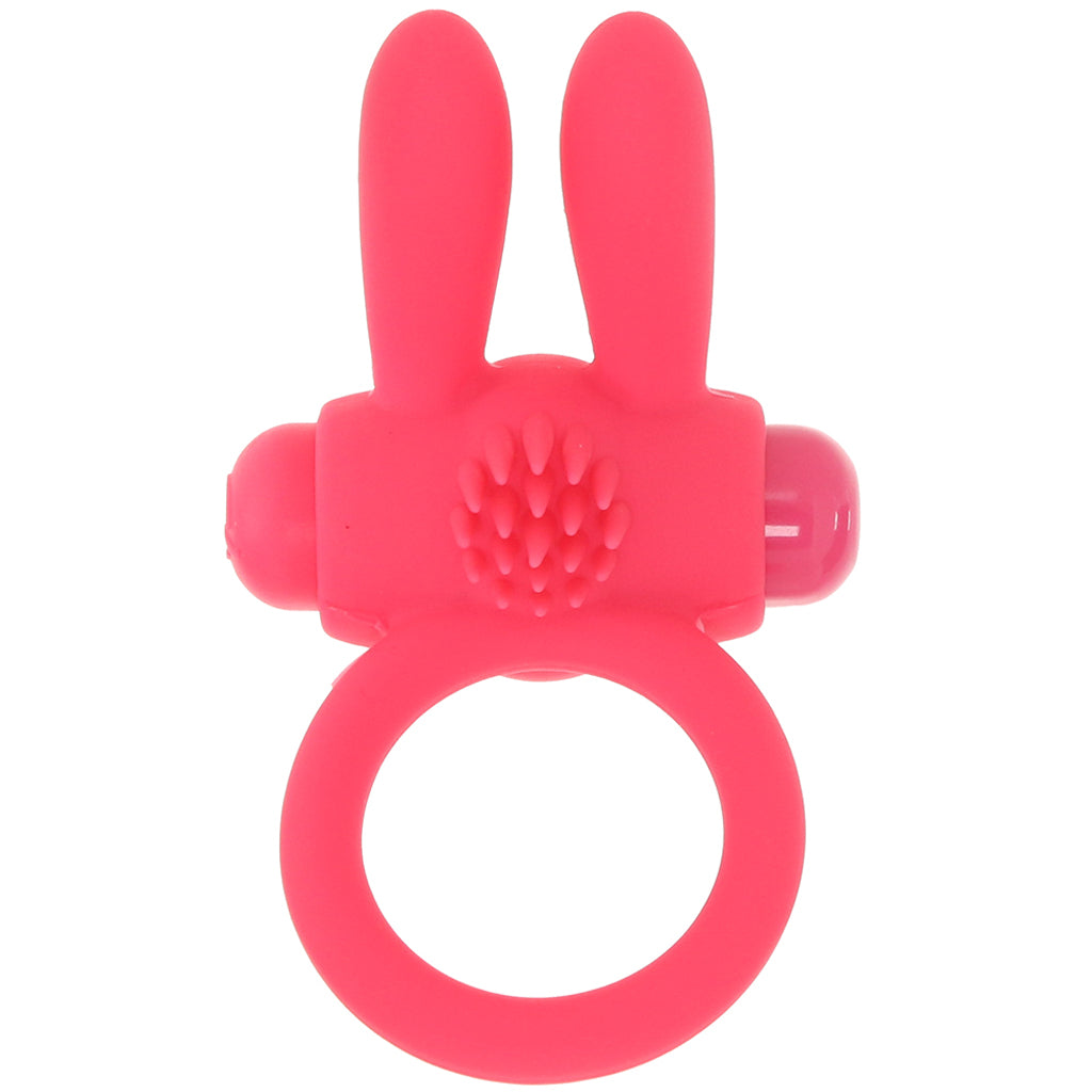 Neon Rabbit Vibrating Cock Ring in Pink Cock Rings - Tophatter Daily Deals