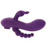 Fourgasm Triple Stimulator Sucking Rabbit Vibe in Purple - Tophatter's Adult Products Vibrators > Rabbit Vibrators - Tophatter Daily Deals
