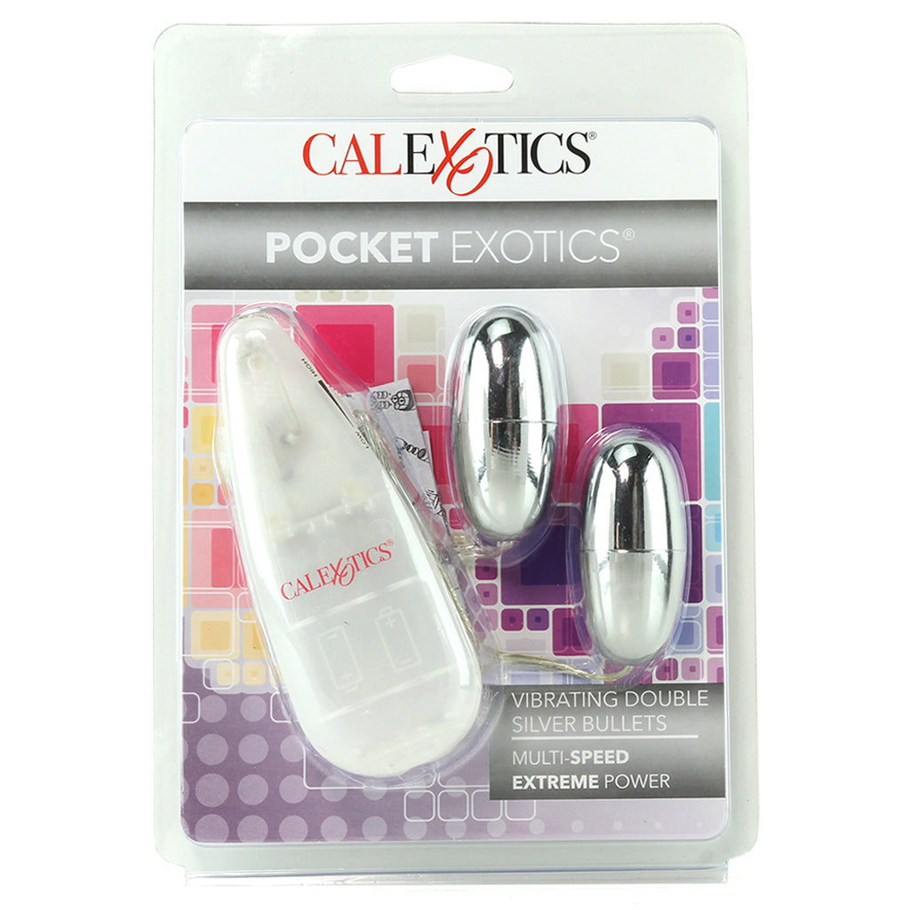 Pocket Exotics Double Silver Bullets Vibe Vibrators > Bullet and Egg Vibrators - Tophatter Daily Deals