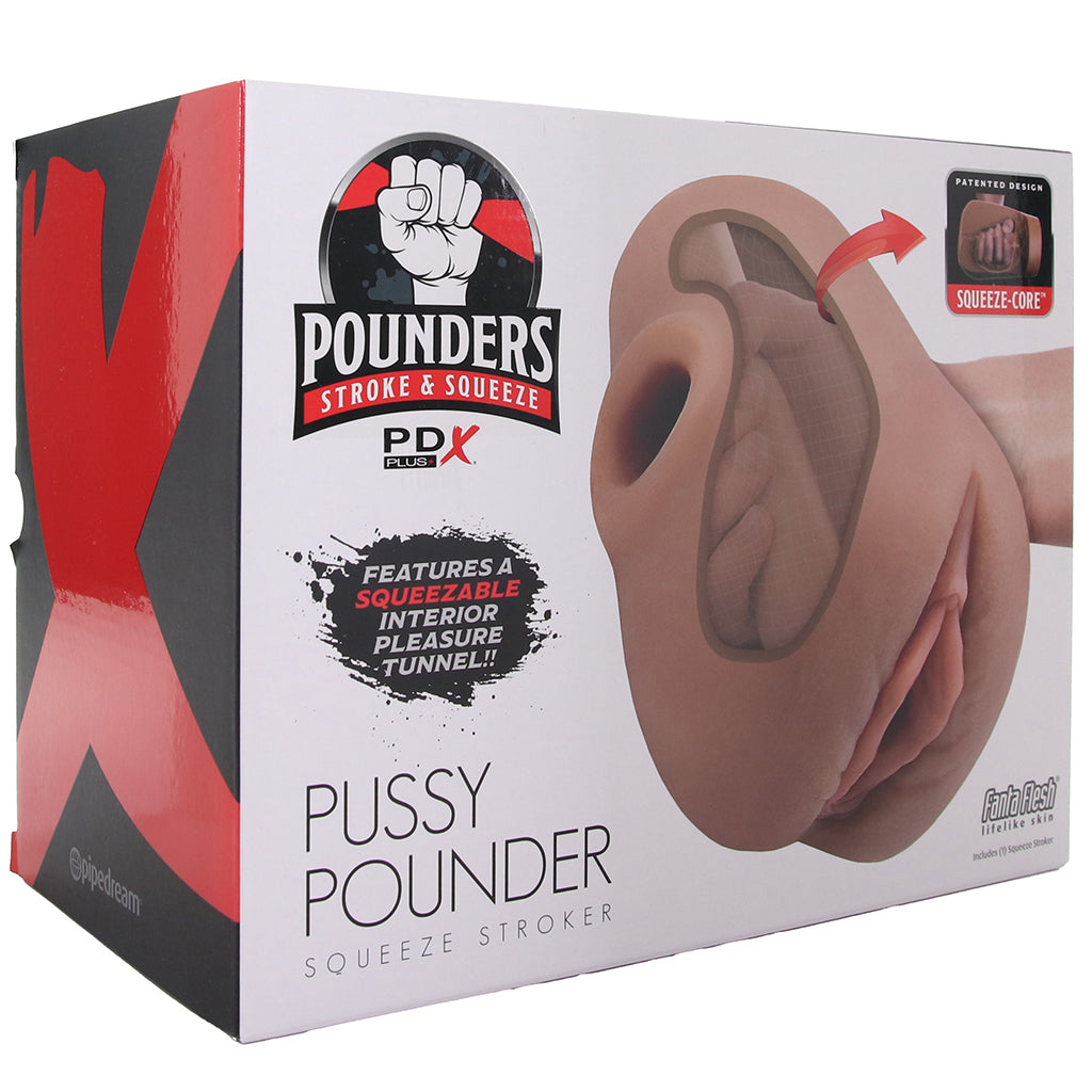 PDX Pussy Pounder Squeeze Stroker in Brown Male Masturbators > Pocket Strokers - Tophatter Daily Deals