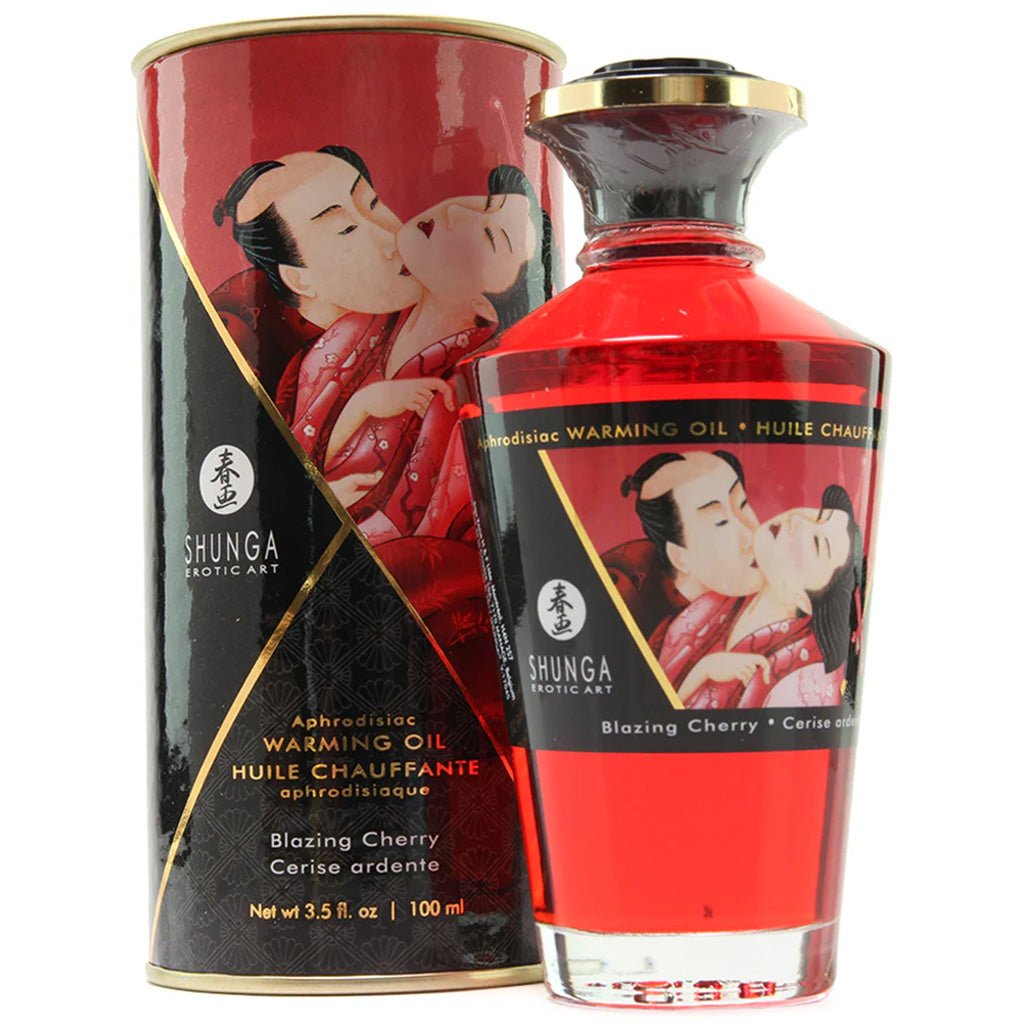 Aphrodisiac Warming Oil 3.5oz/100ml in Blazing Cherry Sensual Love > Massage - Tophatter Daily Deals