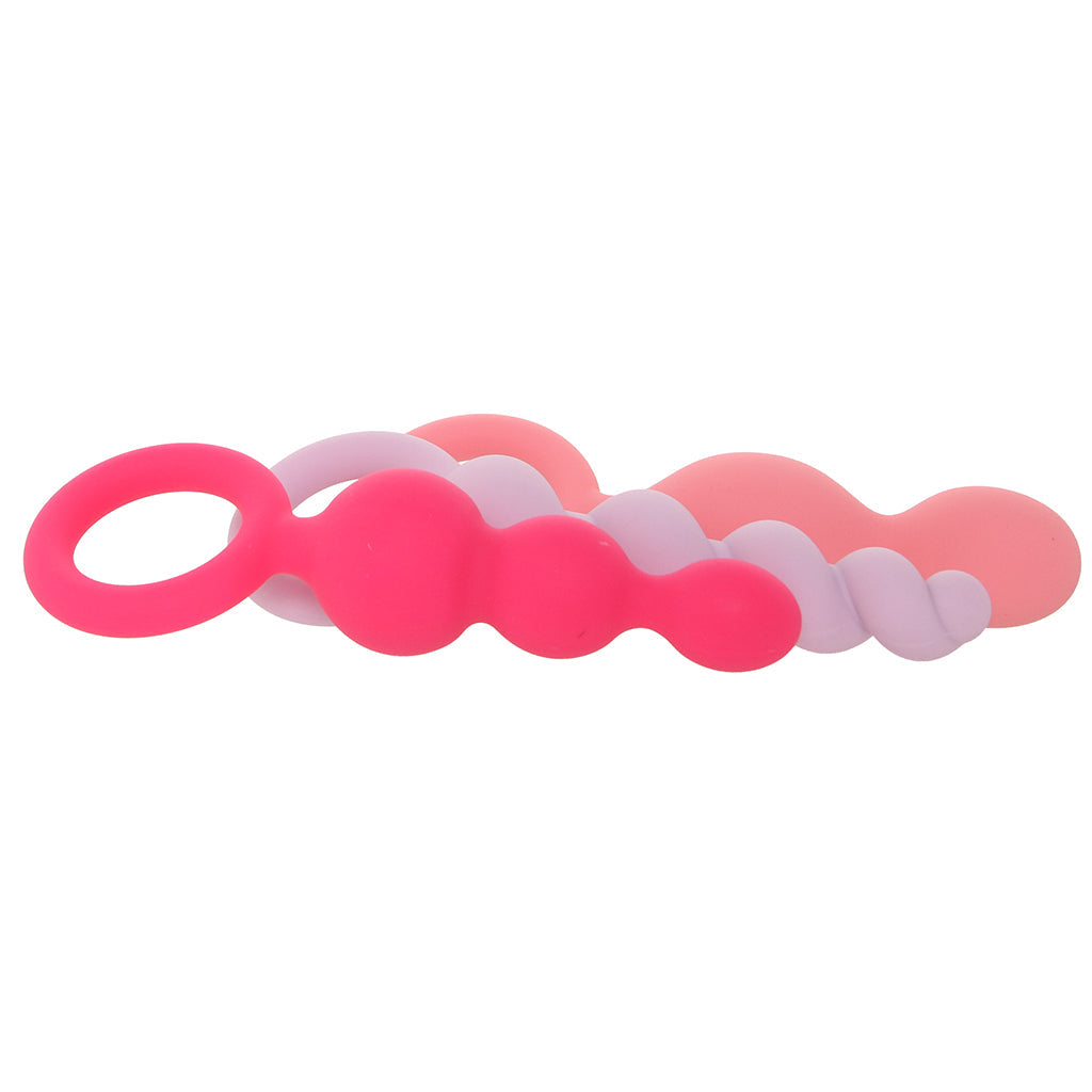 Satisfyer Plugs Silicone 3 Piece Set in Multi-Coloured Anal Sex Toys > Butt Plugs - Tophatter Daily Deals