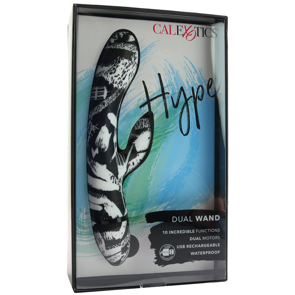 Hype Waterproof Dual Stimulator Wand Vibe Vibrators > Rabbit Vibrators - Tophatter Daily Deals