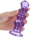 RealRock Crystal Clear Jelly 5.5 Inch Curvy Dildo in Purple Dildo Sex Toys > Anal Dildos - Tophatter Daily Deals