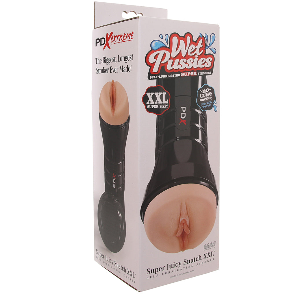 PDX Wet Pussies Super Juicy Snatch XXL Stroker in Light - Tophatter's Adult Sex Toys Online Male Masturbators > Pocket Strokers - Tophatter Daily Deals