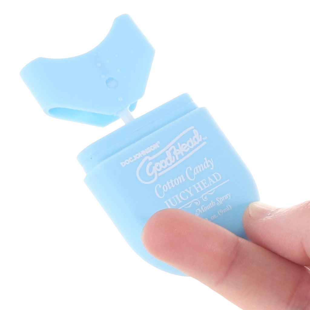 GoodHead Juicy Head Dry Mouth Spray To-Go in Cotton Candy Lubes and Lotions > Flavored Sex Lubes - Tophatter Daily Deals