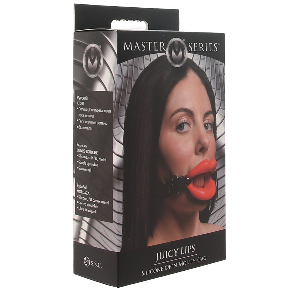 Master Series Juicy Lips Open Mouth Gag in Red Bondage and Fetish > Ball Gags & Mouth Restraints - Tophatter Daily Deals