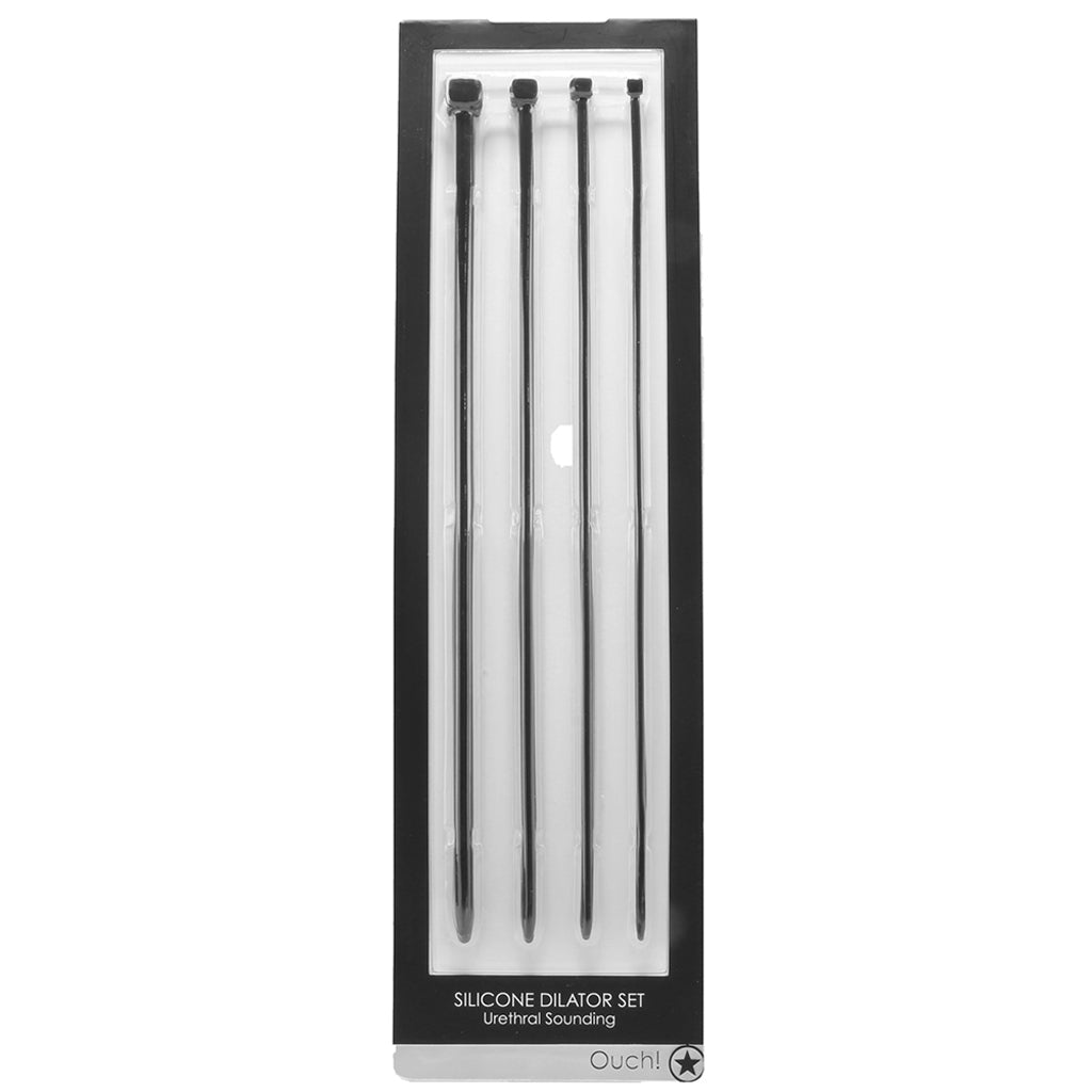 Ouch! 4 Piece Silicone Sounding Set - Tophatter's Adult Products Bondage and Fetish > Cock and Ball Devices - Tophatter Daily Deals
