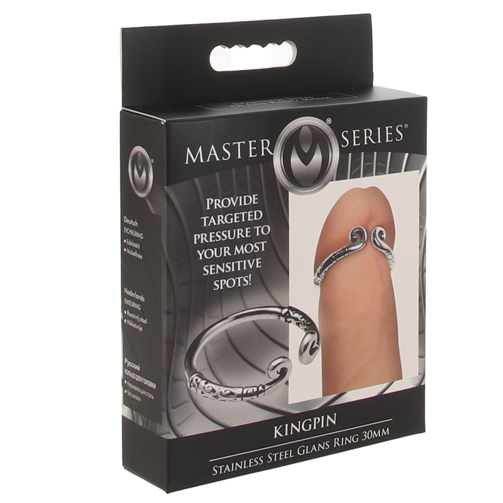 Master Series Kingpin Stainless Steel 30mm Glans Ring - Tophatter's Adult Sex Toys Online Cock Rings - Tophatter Daily Deals