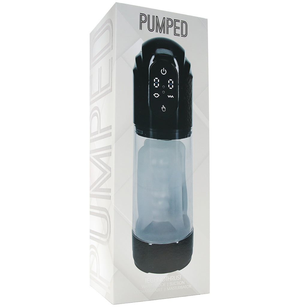 Pumped TechnoThrust Waterproof Masturbator - Tophatter's Adult Sex Toys Online Male Masturbators > Auto Strokers - Tophatter Daily Deals
