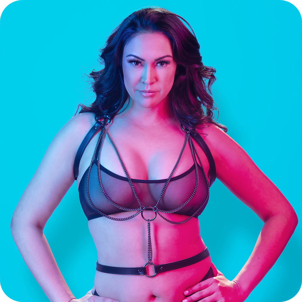 Euphoria Multi Chain Halter Harness XL Bondage and Fetish > Women's - Tophatter Daily Deals