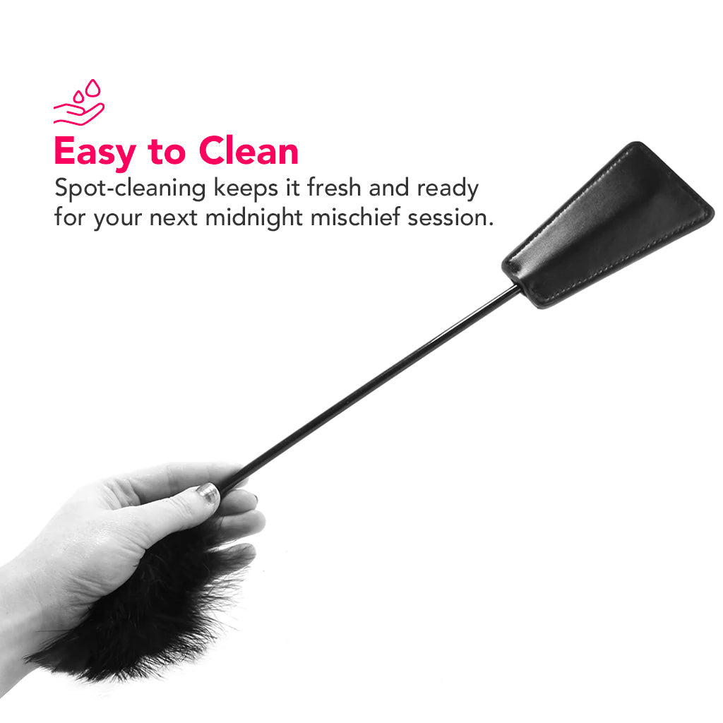 Ouch! Feather Crop in Black Bondage and Fetish > Whips and Crops - Tophatter Daily Deals