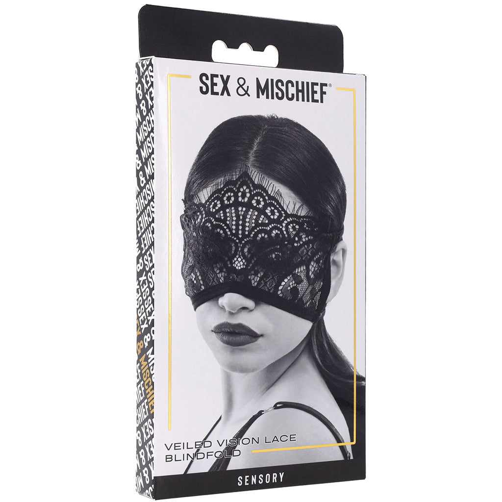 S&M Veiled Vision Lace Blindfold Bondage and Fetish > Pleasure Masks and Dress Up Play - Tophatter Daily Deals