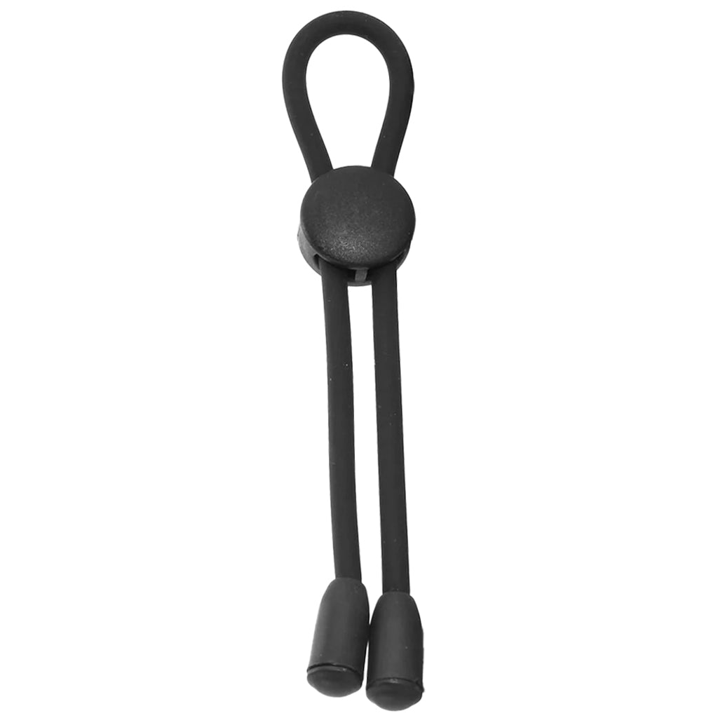 Adjustable Silicone Cock Tie in Black - Tophatter's Adult Products Cock Rings - Tophatter Daily Deals