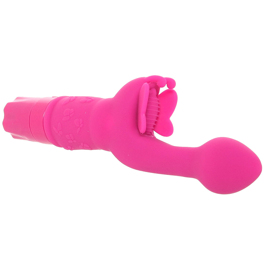 Silicone Butterfly Kiss Vibe in Pink Vibrators > G-Spot Vibrators - Tophatter Daily Deals
