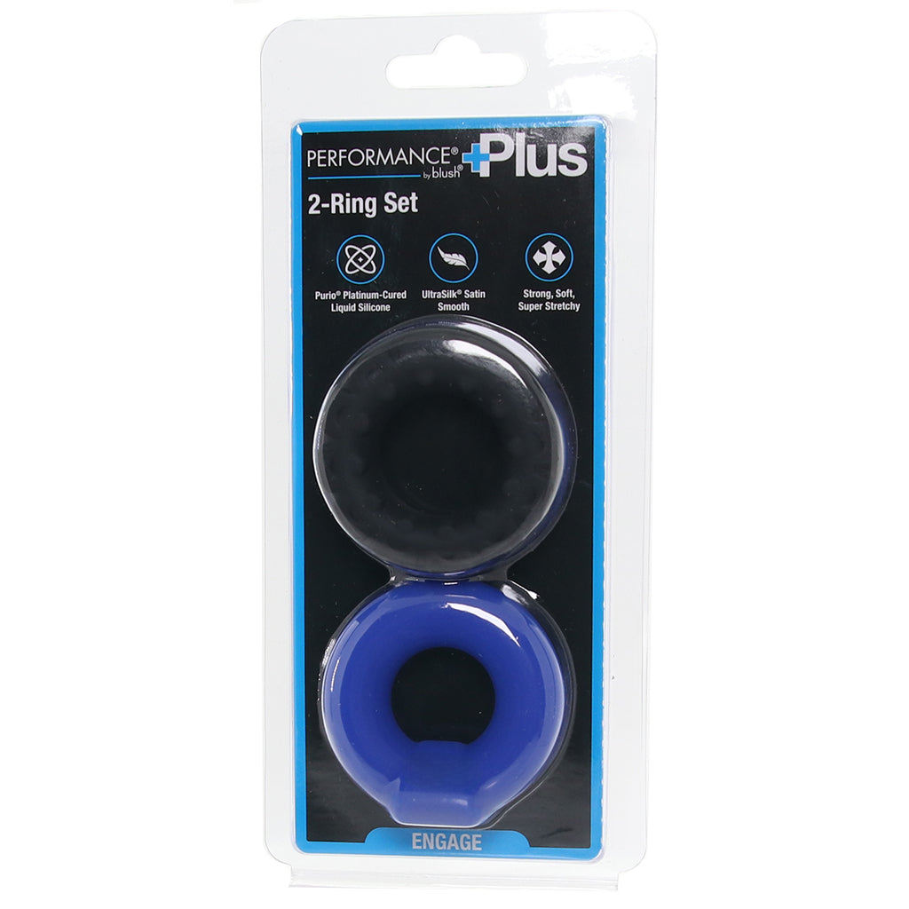 Performance Plus Engage 2 Ring Set - Tophatter's Adult Sex Toys Online Cock Rings - Tophatter Daily Deals