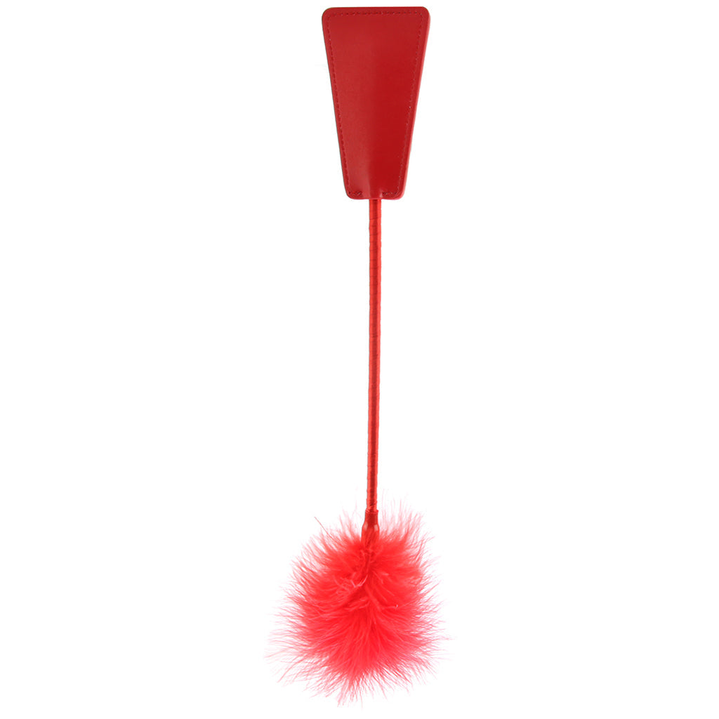 Ouch! Feather Crop in Red - Tophatter's Adult Products Bondage and Fetish > Tools & Accessories - Tophatter Daily Deals
