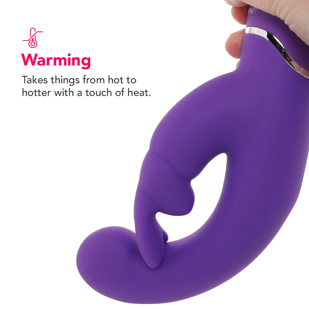 PinkCherry Warming G-Spot Rabbit Vibe in Purple Vibrators > Rabbit Vibrators - Tophatter Daily Deals