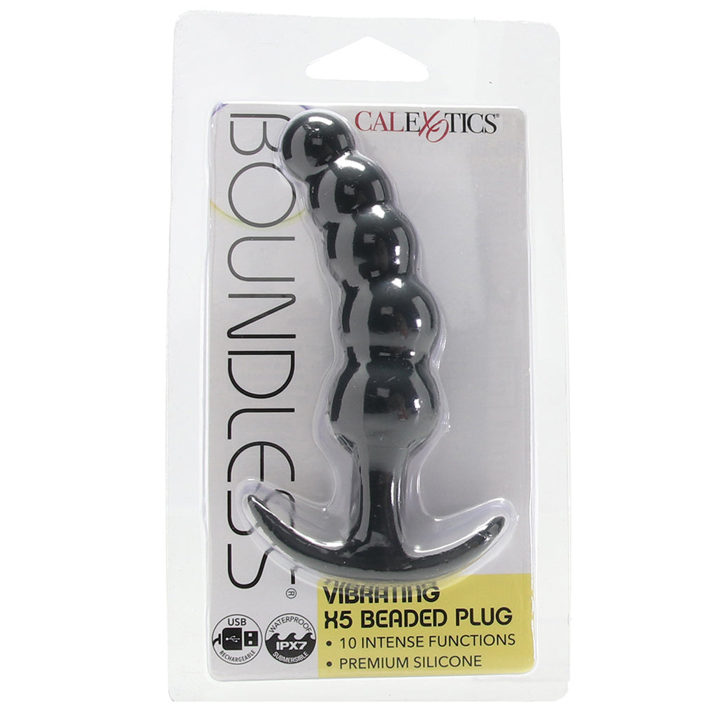 Boundless Vibrating X5 Beaded Plug - Tophatter's Vibrator Deals Online Anal Sex Toys > Butt Plugs - Tophatter Daily Deals