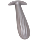 Ouch! Smooth Silicone Ribbed Butt Plug in Gun Metal Anal Sex Toys > Butt Plugs - Tophatter Daily Deals