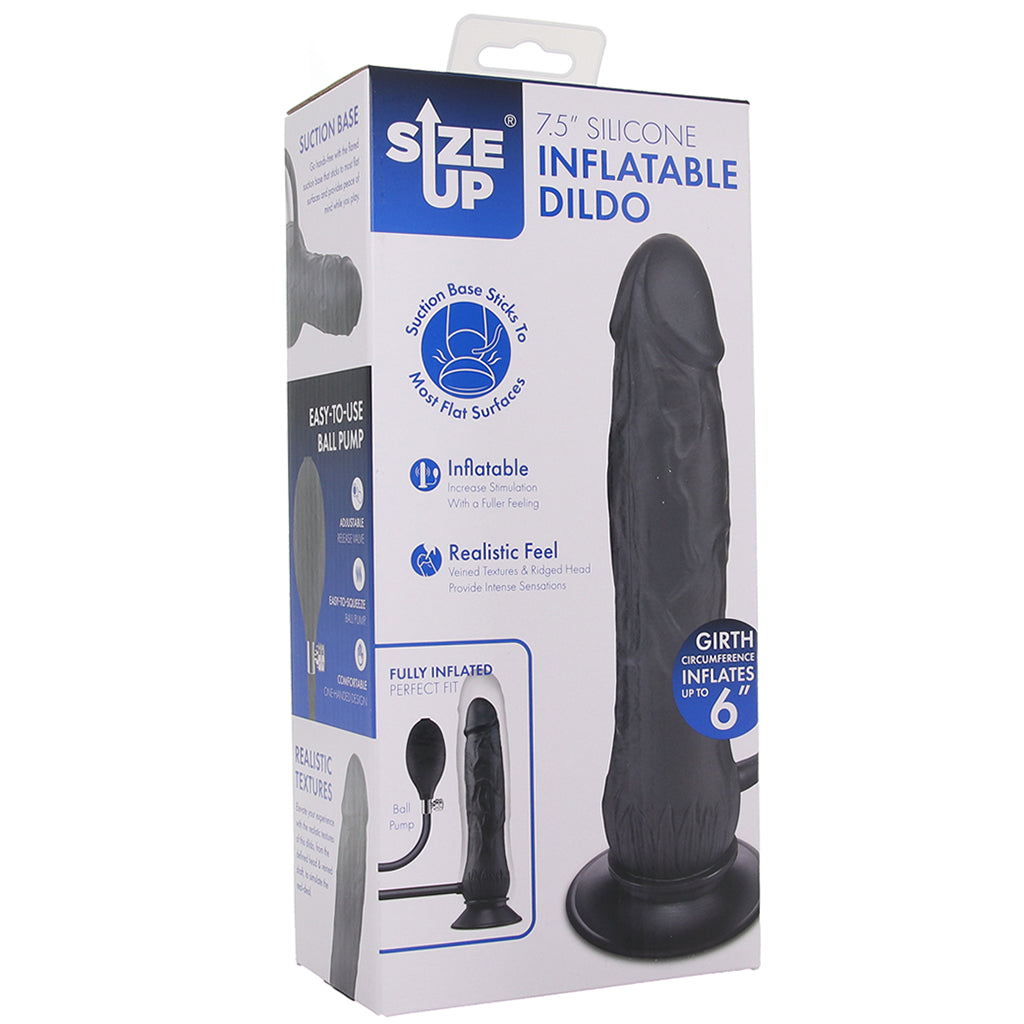 Size Up 7.5 Inch Silicone Inflatable Dildo Dildo Sex Toys > Realistic Dildos - Tophatter Daily Deals