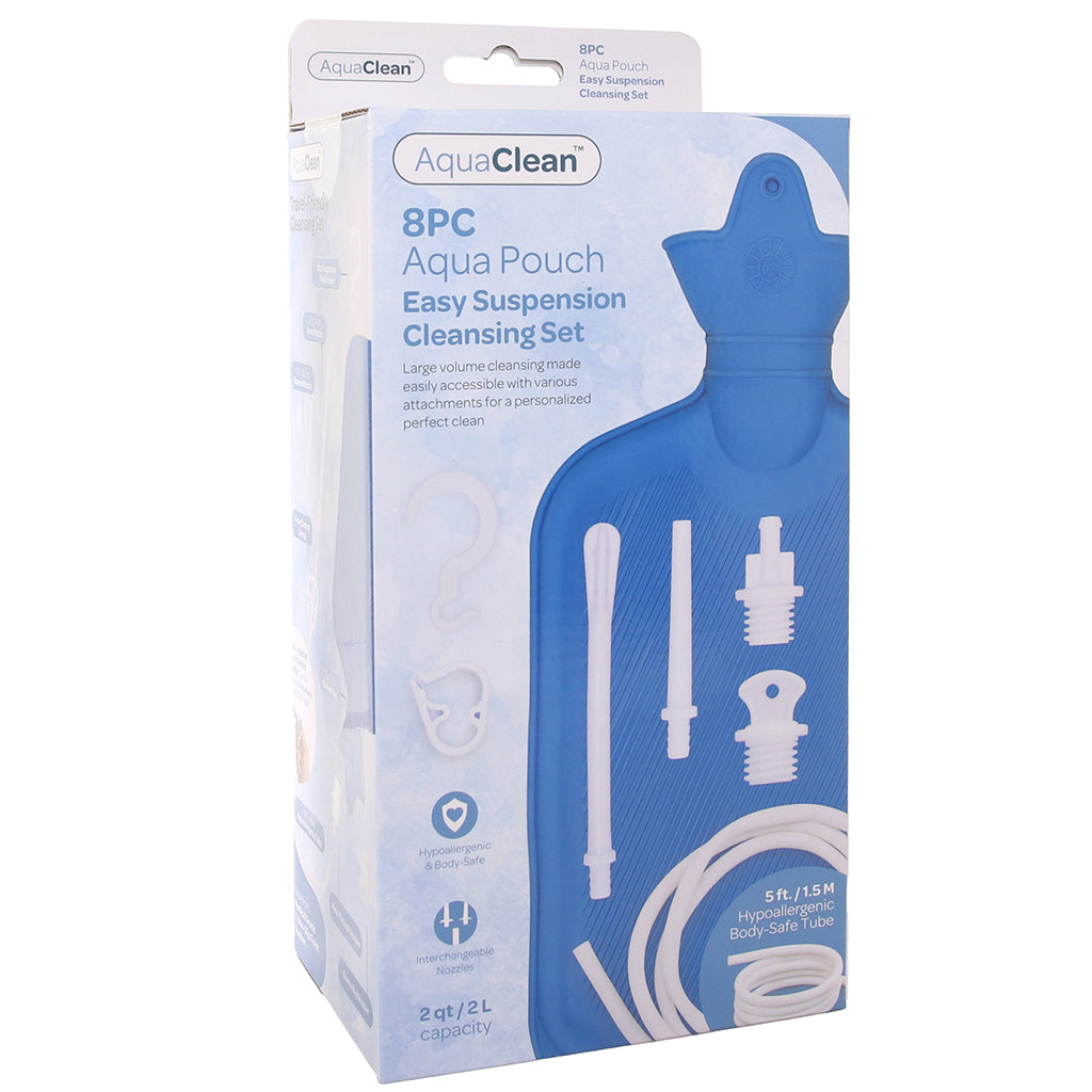 Aqua Clean 8 Piece Aqua Pouch Cleansing Set Anal Sex Toys > Douche and Enema - Tophatter Daily Deals