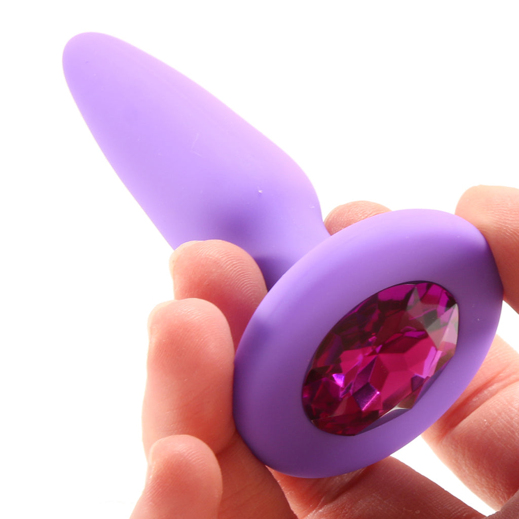 Glams Mini Purple Gem Silicone Butt Plug - Tophatter's Adult Products Anal Sex Toys > Butt Plugs - Tophatter Daily Deals